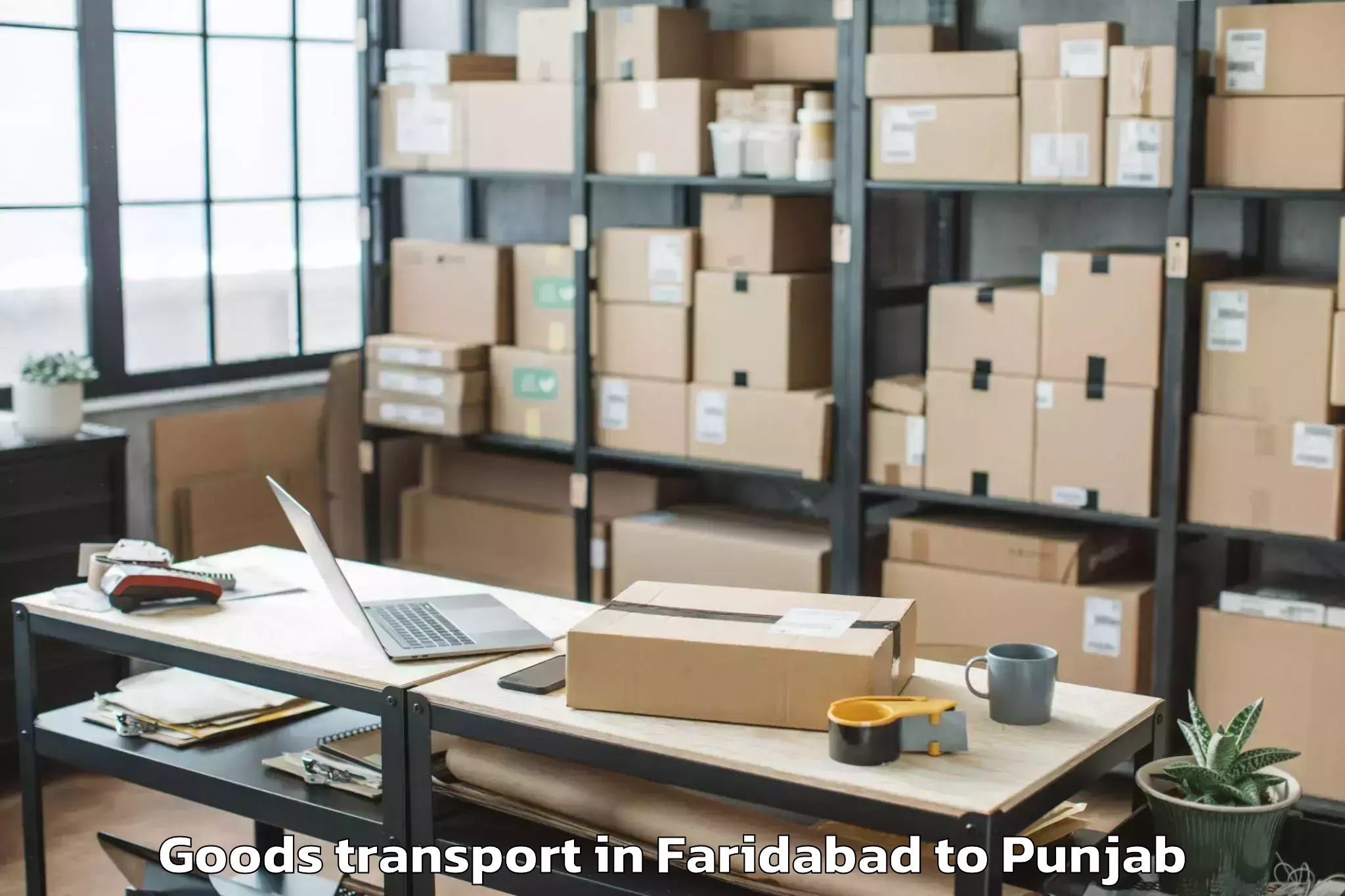 Leading Faridabad to Maur Goods Transport Provider